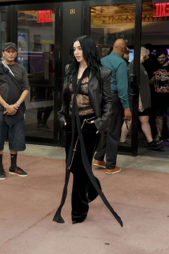 Charli Xcx Sheer Lace Top Showing Breasts Metrograph