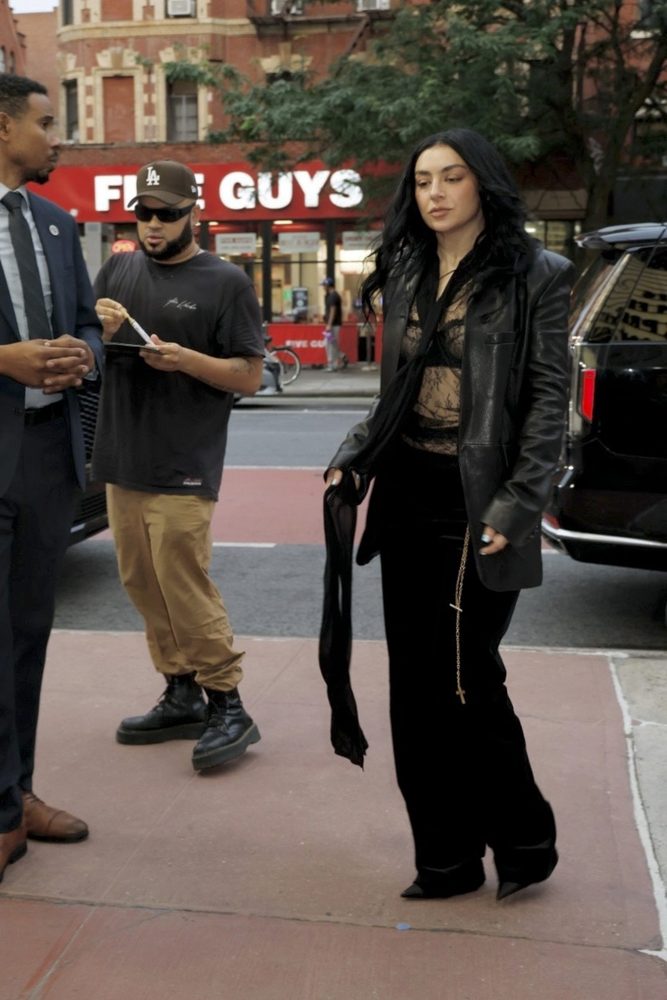 Charli Xcx Sheer Lace Top Showing Breasts Metrograph