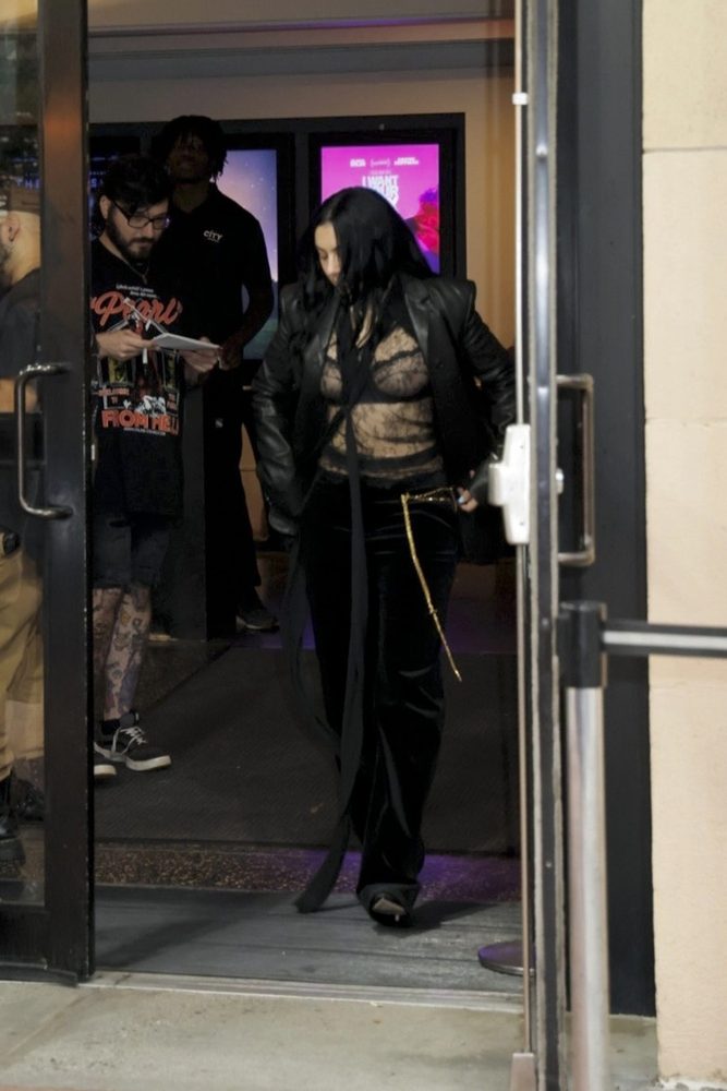 Charli Xcx Sheer Lace Top Showing Breasts Metrograph