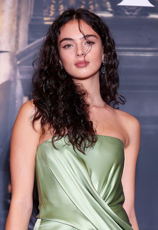 Deva Cassel Sage Satin Dior Gown Phantom Premiere Paris