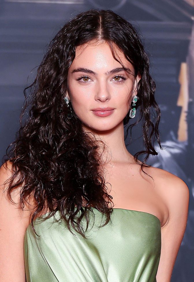 Deva Cassel Sage Satin Dior Gown Phantom Premiere Paris