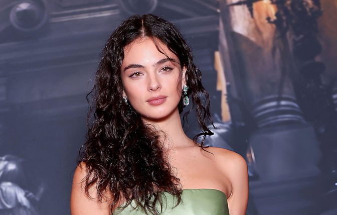 Deva Cassel Sage Satin Dior Gown Phantom Premiere Paris