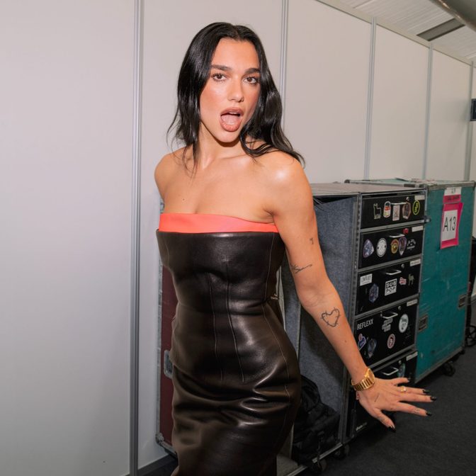 Dua Lipa Braless See Through Dress Shakira Madrid