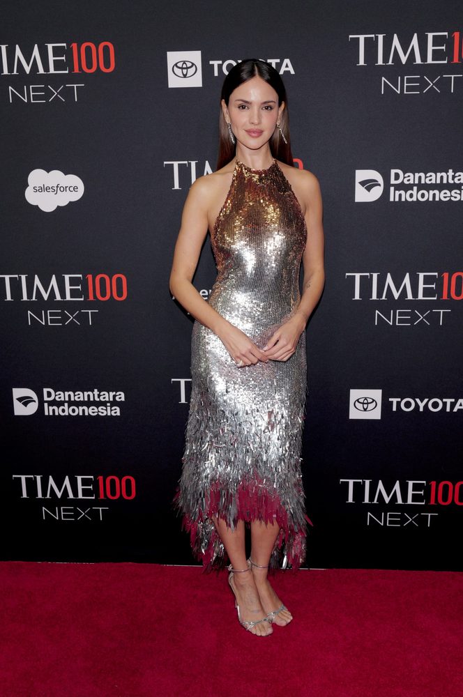 Eiza Gonzalez Open Back Monse Sequin Dress Time100 Next Gala
