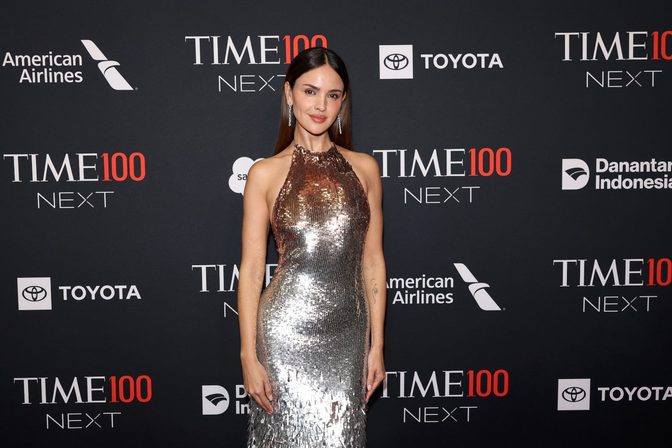 Eiza Gonzalez Open Back Monse Sequin Dress Time100 Next Gala