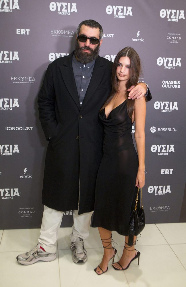 Emily Ratajkowski Braless See Through Dress Sacrifice Premiere