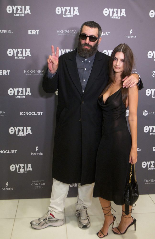 Emily Ratajkowski Braless See Through Dress Sacrifice Premiere