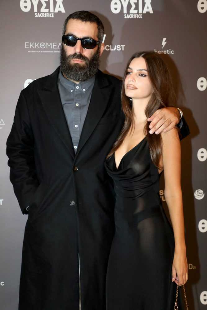 Emily Ratajkowski Nipples Cleavage See Through Sheer Dress