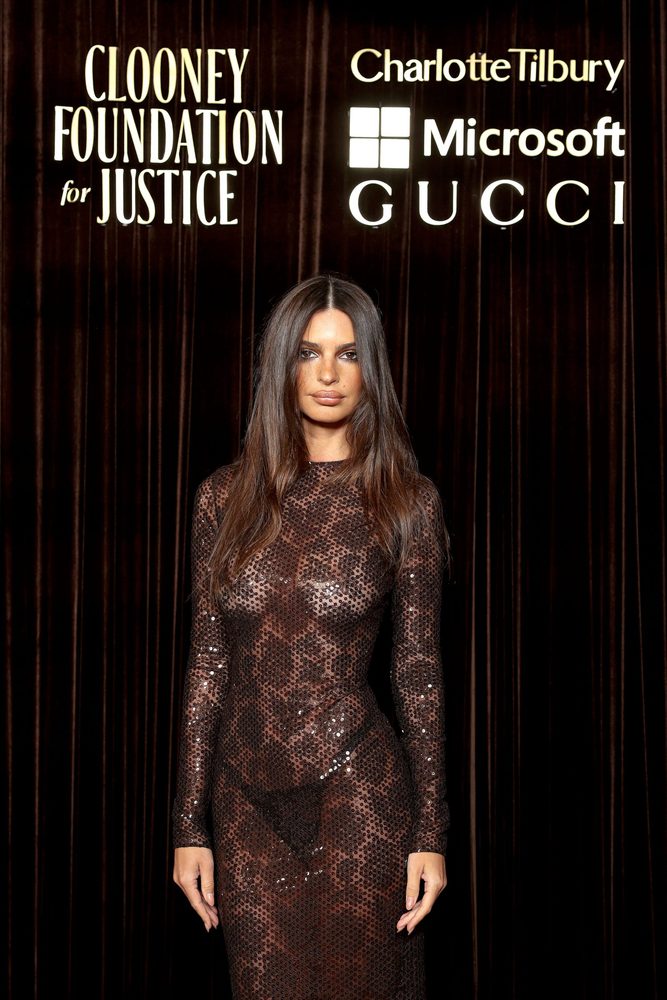 Emily Ratajkowski See Through Gucci Nipples Thong Ass Albies