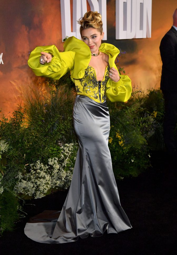 Florence Pugh Plunging Corset East Of Eden Premiere