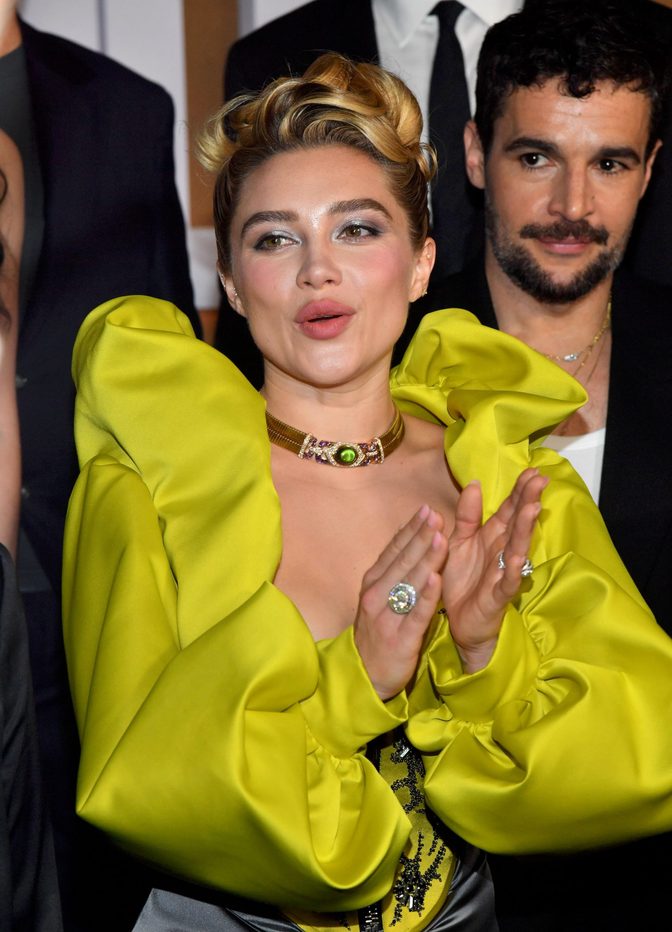 Florence Pugh Plunging Corset East Of Eden Premiere