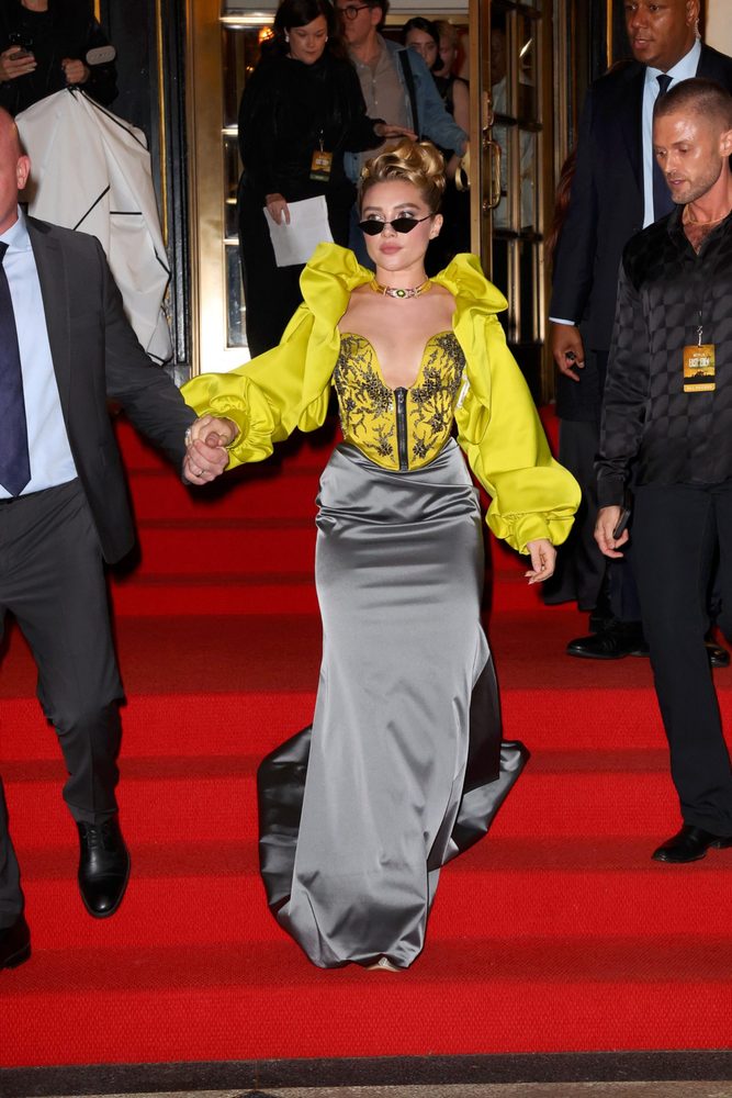 Florence Pugh Plunging Corset East Of Eden Premiere