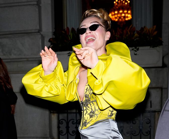 Florence Pugh Plunging Corset East Of Eden Premiere