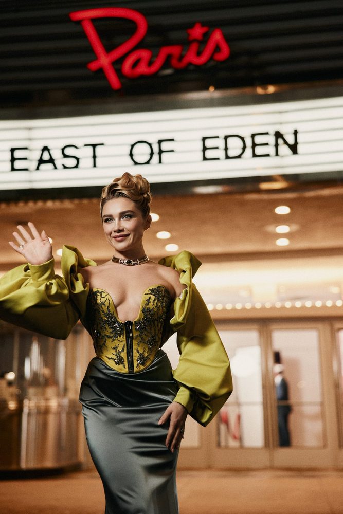 Florence Pugh Plunging Corset East Of Eden Premiere