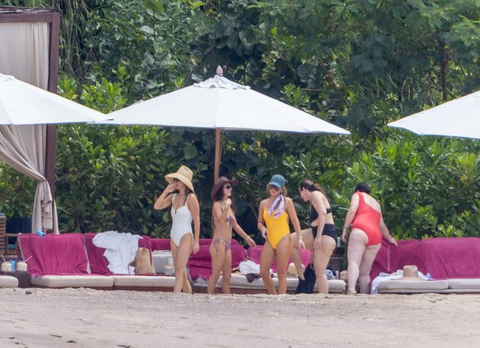 Hilary Duff Yellow Swimsuit Booty Puerto Vallarta