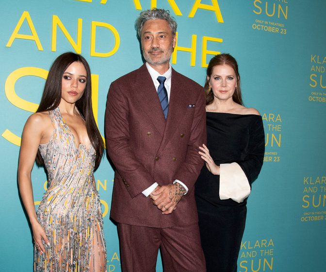 Jenna Ortega Steel Fringe Dress Deep Cleavage Klara Screening