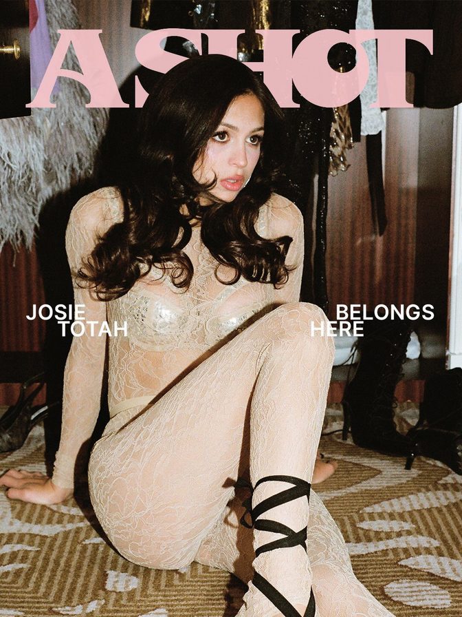 Josie Totah Sheer Lace Cleavage A Shot Magazine