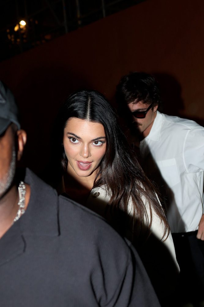 Kendall Jenner Legs Paris Mini Dress Jacob Elordi