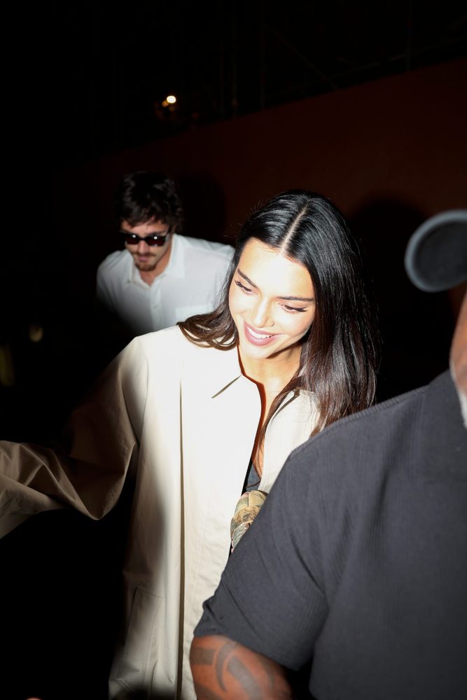 Kendall Jenner Legs Paris Mini Dress Jacob Elordi