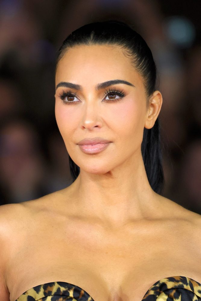 Kim Kardashian Big Cleavage Big Ass Leopard Mermaid Dress