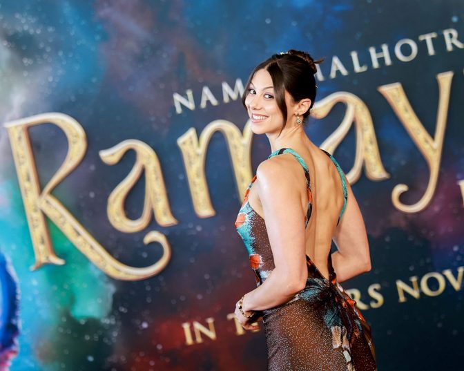 Kira Kosarin Open Back Gown Ramayana Premiere Red Carpet