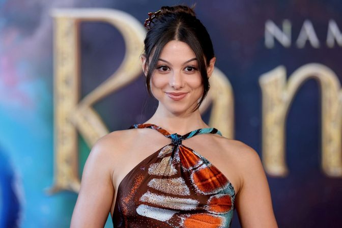 Kira Kosarin Open Back Gown Ramayana Premiere Red Carpet