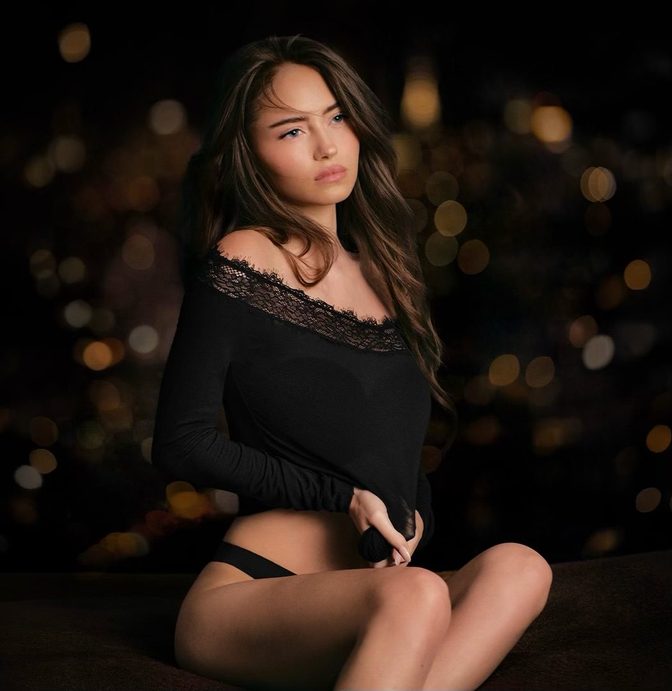 Leni Klum Intimissimi Black Panties Lingerie Photoshoot