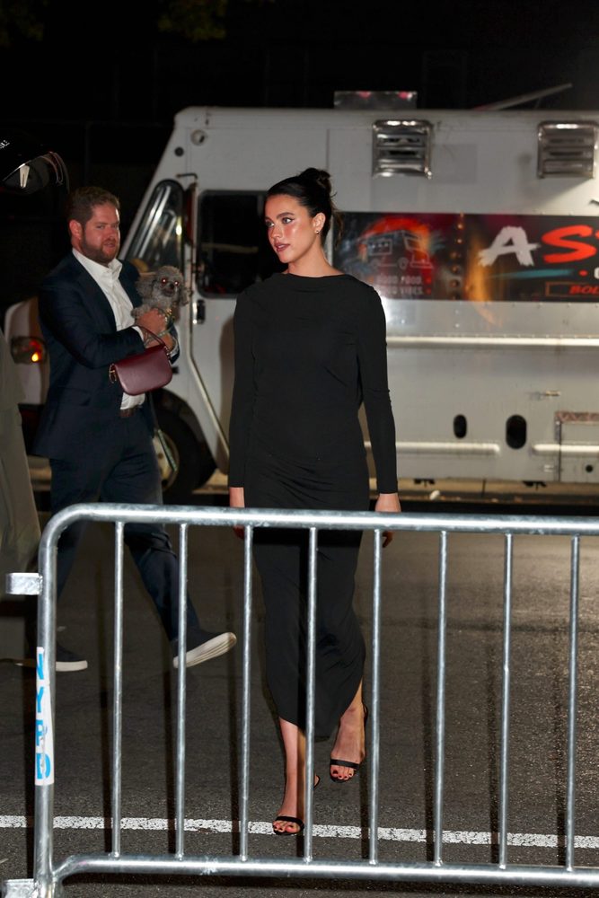 Margaret Qualley Braless Backless Dress Love Of Your Life Screening