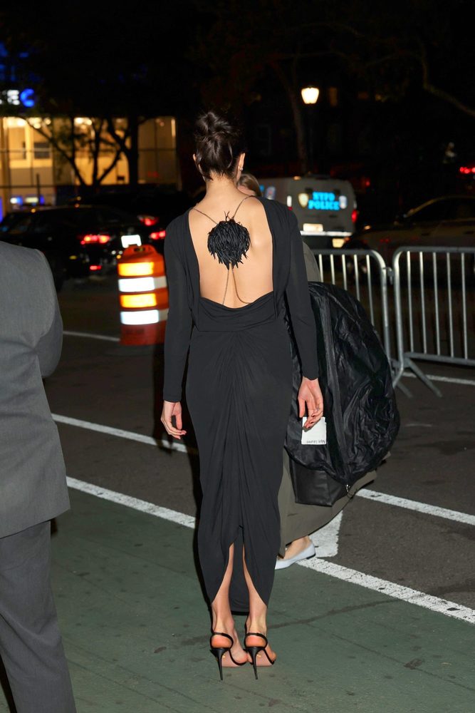 Margaret Qualley Braless Backless Dress Love Of Your Life Screening