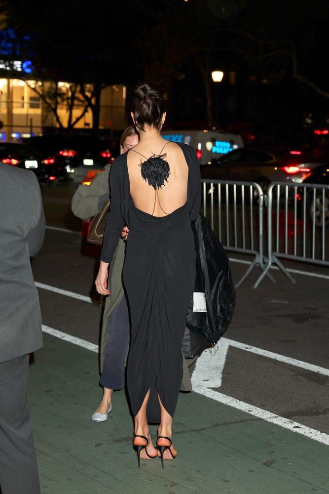 Margaret Qualley Braless Backless Dress Love Of Your Life Screening