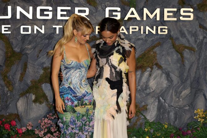 Mckenna Grace Cleavage Hunger Games London Sexy Gown