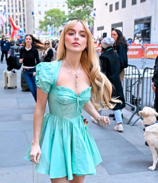 Mckenna Grace Mint Mini Dress Cleavage Legs Today Show Nyc