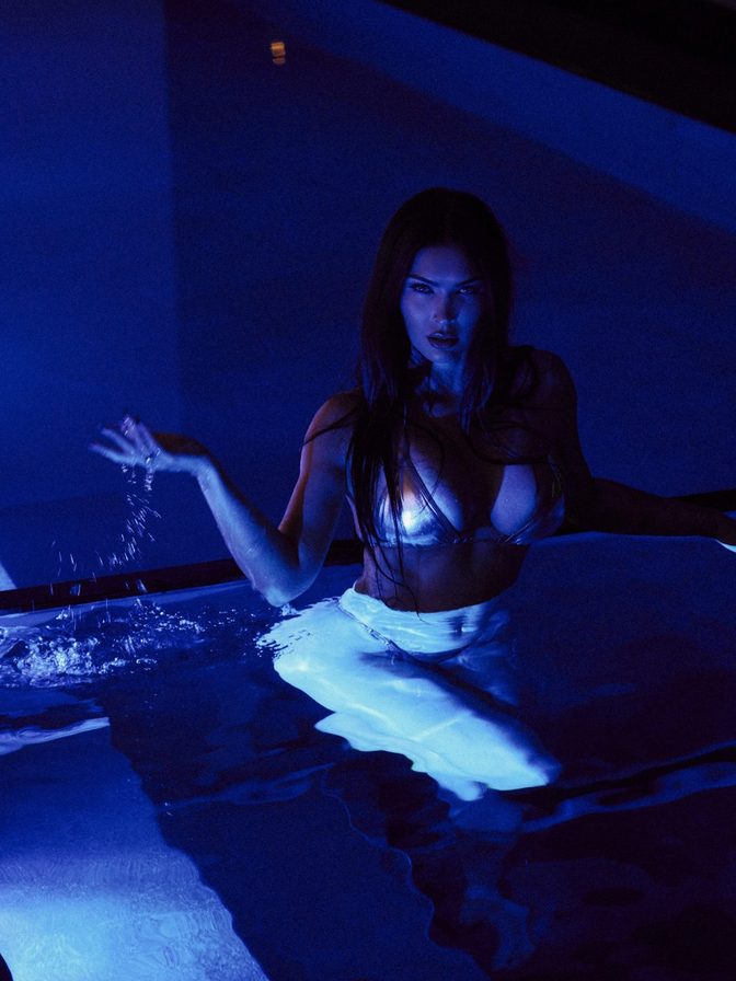 Megan Fox Big Ass Thong Boobs Blue Pool Cibelle Levi