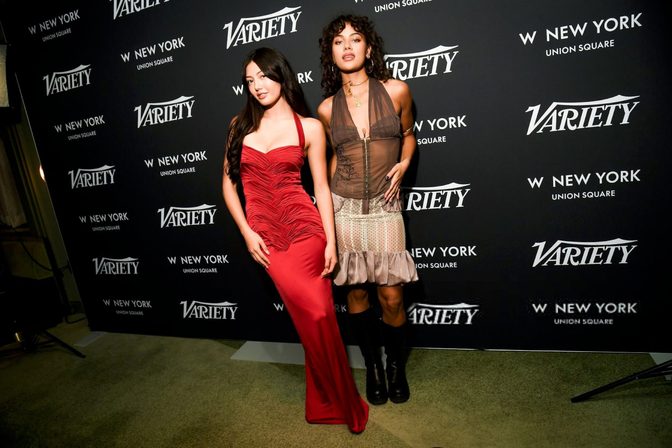 Miku Martineau Sexy Red Dress Variety Party Nyc