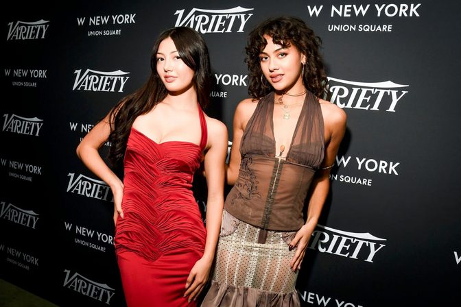 Miku Martineau Sexy Red Dress Variety Party Nyc