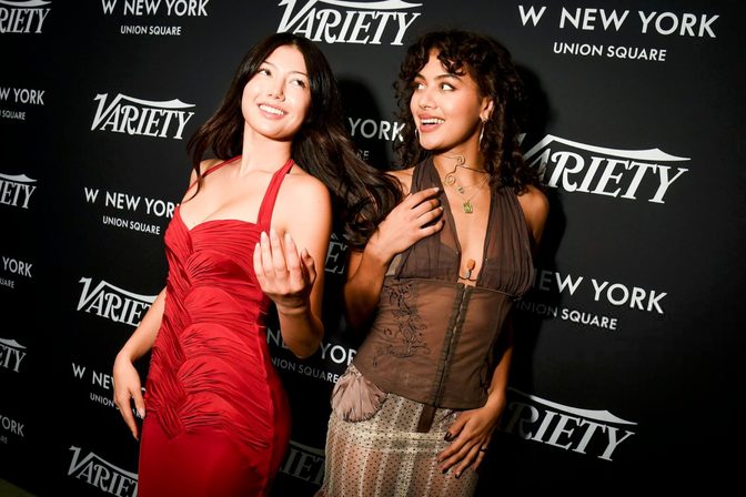 Miku Martineau Sexy Red Dress Variety Party Nyc