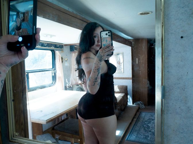 Noah Cyrus Big Ass Tight Black Bodysuit Trailer 005
