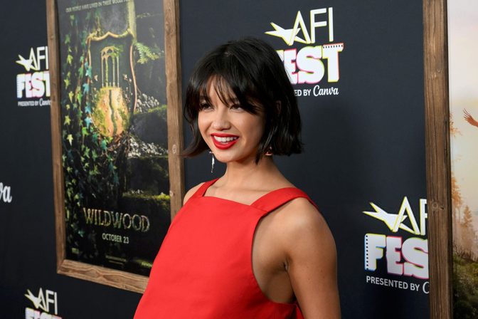 Peyton Elizabeth Lee Red Crop Top Midriff Wildwood Premiere