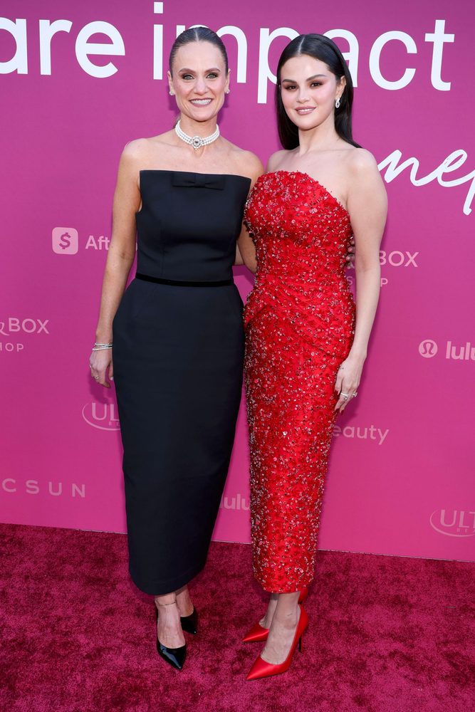 Selena Gomez Red Prada Dress Curves Rare Impact Benefit