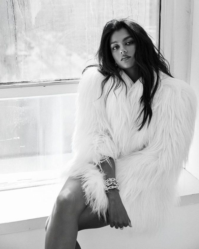Simone Ashley Sexy Cleavage Bare Legs Photoshoot