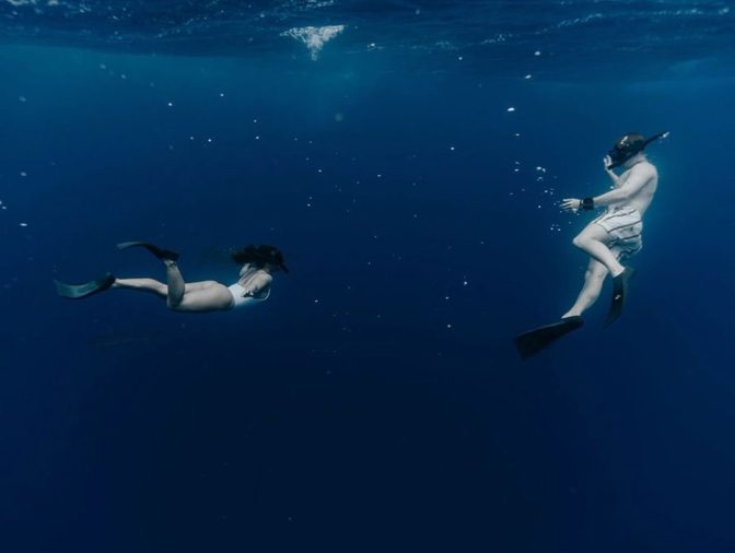 Sofie Dossi Ass Wet White Swimsuit Underwater