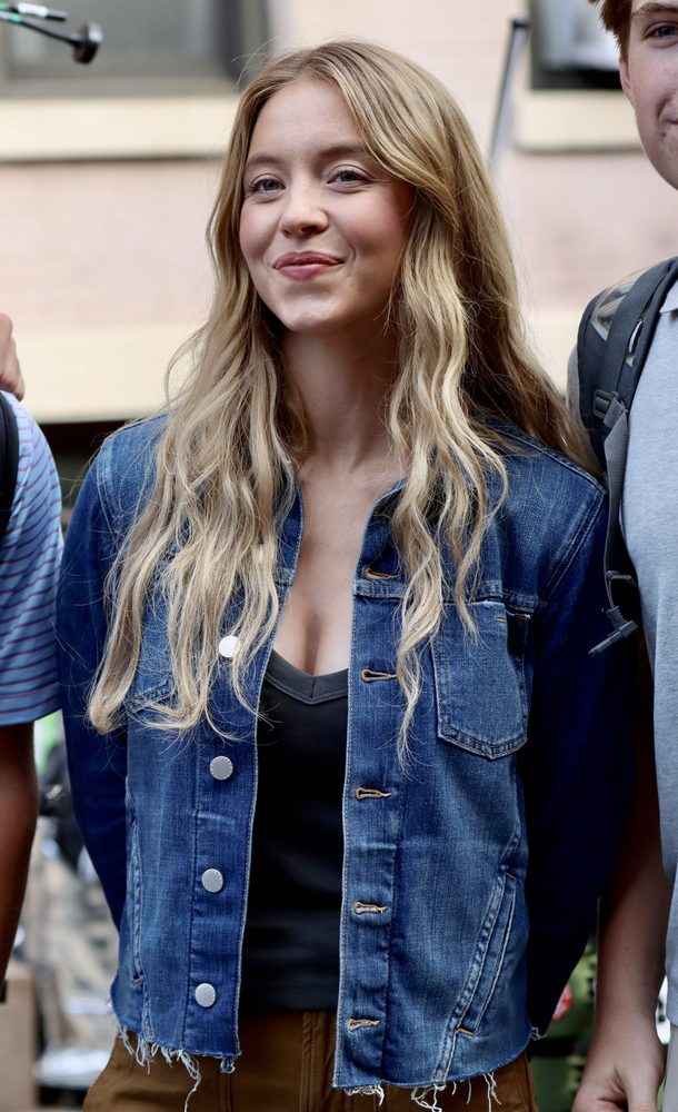Sydney Sweeney Cleavage Denim Jacket Housemaid Secret Set