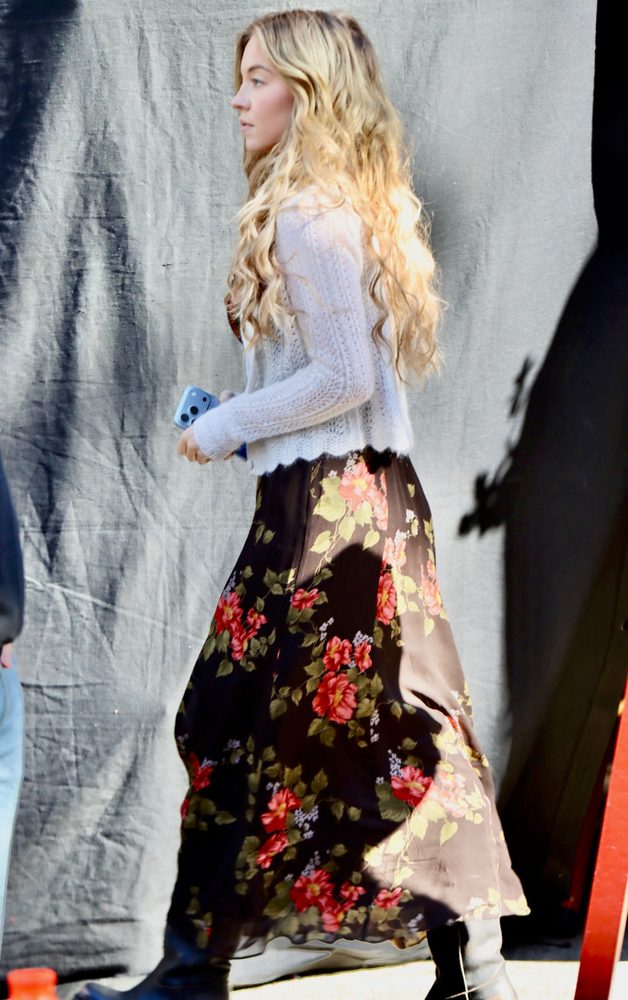 Sydney Sweeney Floral Dress Cleavage Housemaids Secret Set