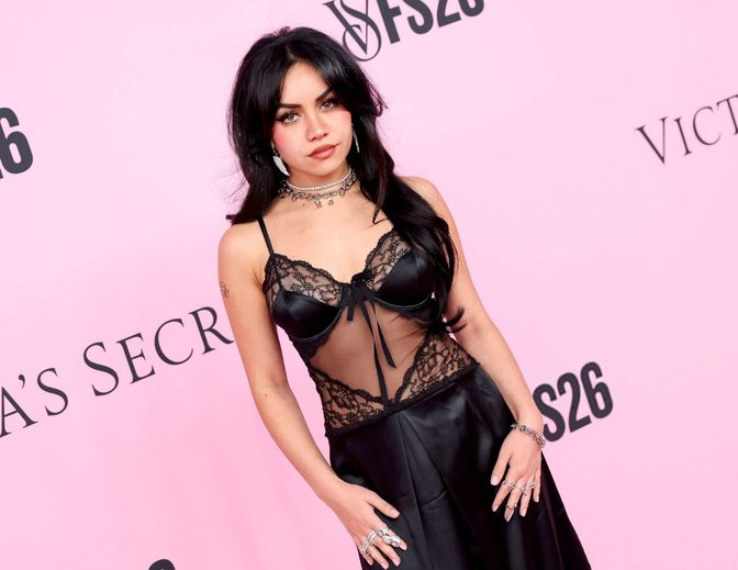 Tara Yummy Black Lace Sheer Mesh Vs Fashion Show