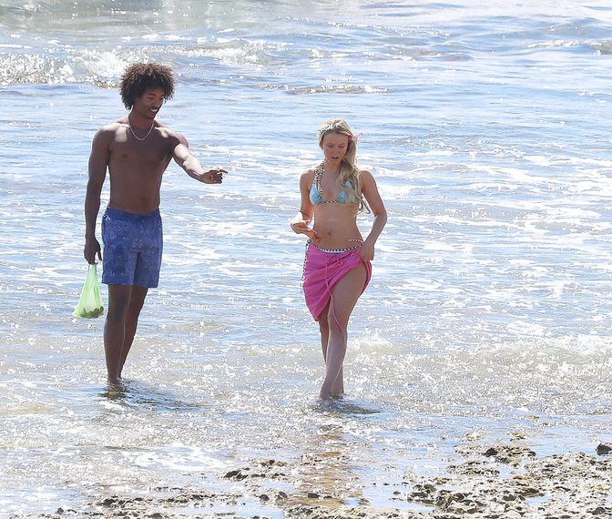 Zara Larsson Pink Wrap Cartwheel Perth Beach Ass
