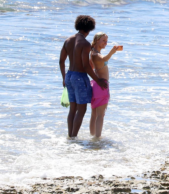 Zara Larsson Pink Wrap Cartwheel Perth Beach Ass