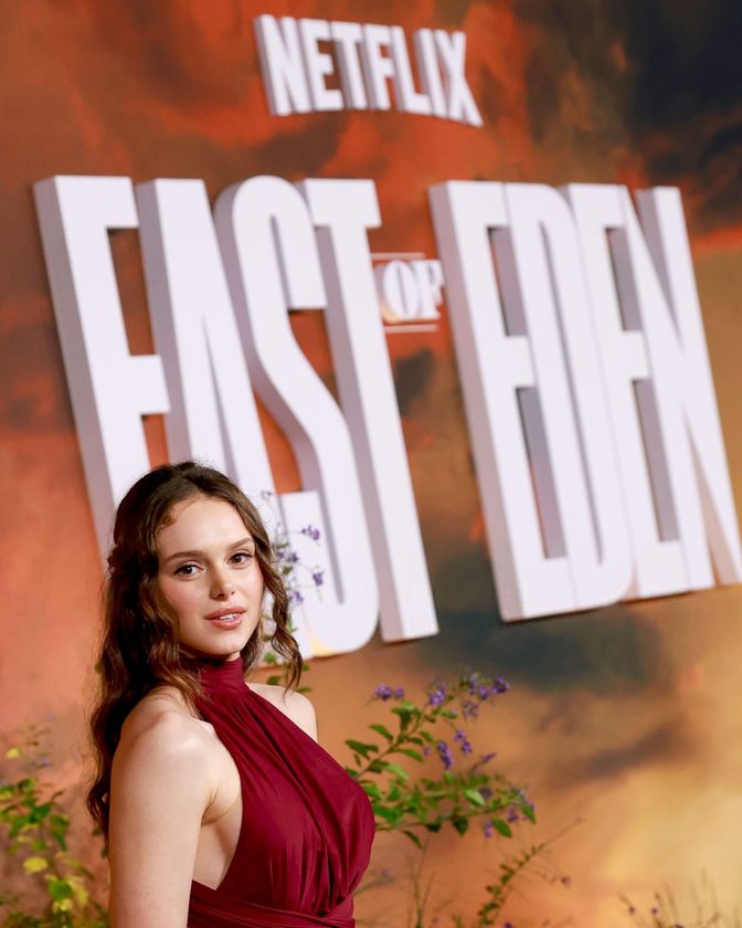 Zoe Phillips Magenta Halter Gown East Of Eden Premiere